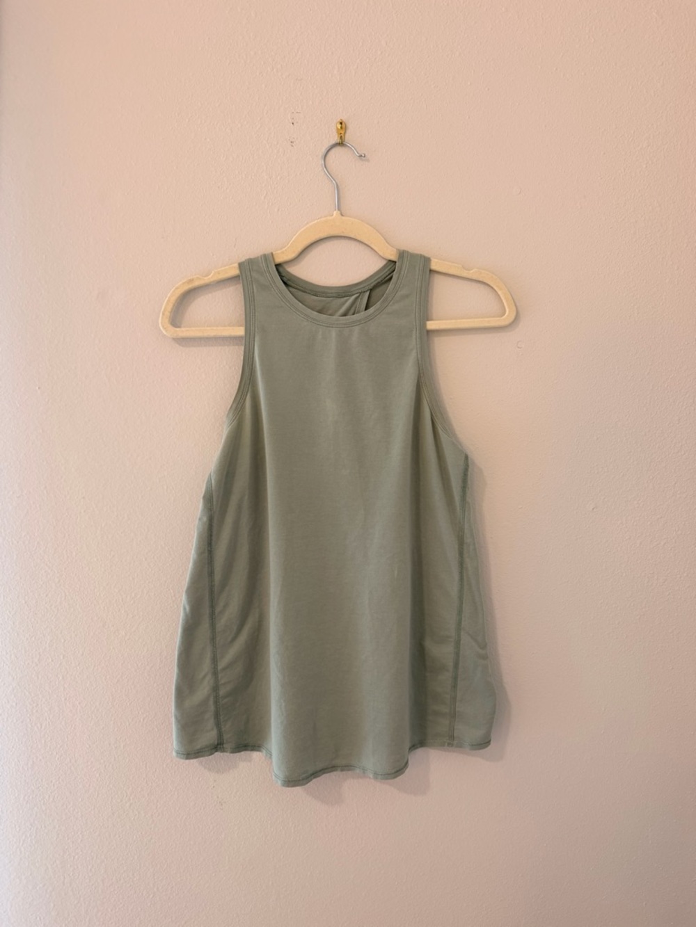 Lulu Lemon Tank - sage green, slight discoloration